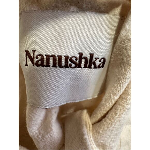 Nanushka Raelynn Fringe Cotton Top in Crème, size  XS - Picture 7 of 8